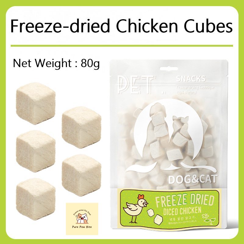 PurePaw Bite freeze-dried chicken cubes